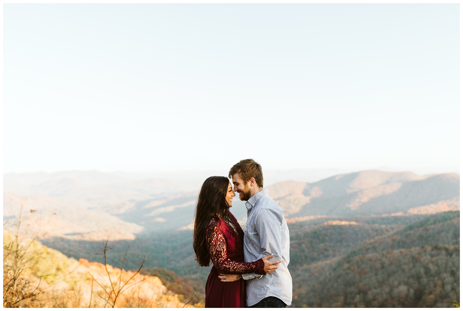 Fall Engagement Session on the Appalachian Trail in the North Georgia Mountains