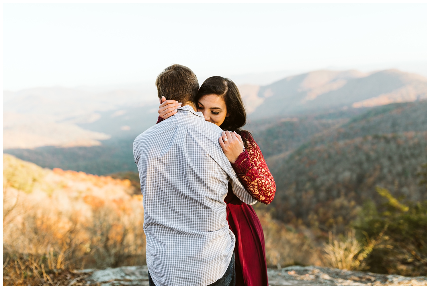 Fall Engagement Session on the Appalachian Trail in the North Georgia Mountains